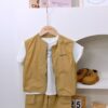 y1438 - Casual Sleeveless Zip 3 in 1 Set - Image 2