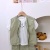 y1438 - Casual Sleeveless Zip 3 in 1 Set - Image 3