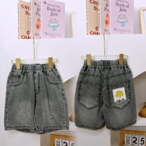 y1455 - 6 Smile Face Denim Pants