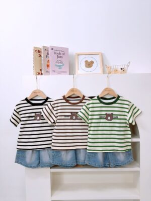 y1456 - Bear Stripe Set - 图片 1