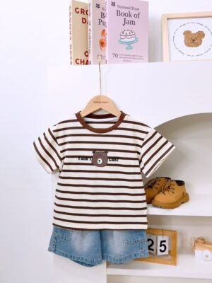 y1456 - Bear Stripe Set - 图片 2