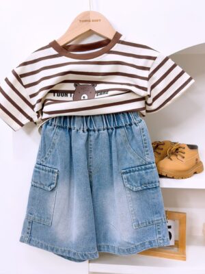 y1456 - Bear Stripe Set - 图片 5