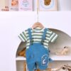 y1463 - 3D Dinosaur Tail Overall Set - Image 1