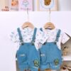 y1467 - Samite Roak Cute Dinosaur Overall Set - 图片 1
