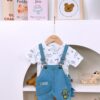 y1467 - Samite Roak Cute Dinosaur Overall Set - 图片 2