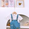 y1467 - Samite Roak Cute Dinosaur Overall Set - 图片 3