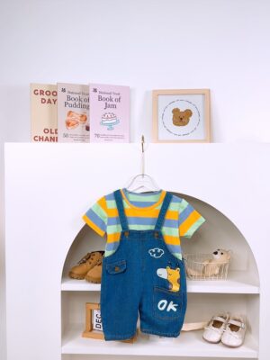 y1466 - OK Giraffe Overall Set - 图片 3