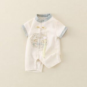 y1355 - CNY Blue Collar Embroidery Jumper - 图片 2