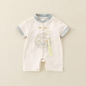 y1355 - CNY Blue Collar Embroidery Jumper - 图片 1