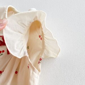y1339 - Dot Collar Cherry Jumper - 图片 8