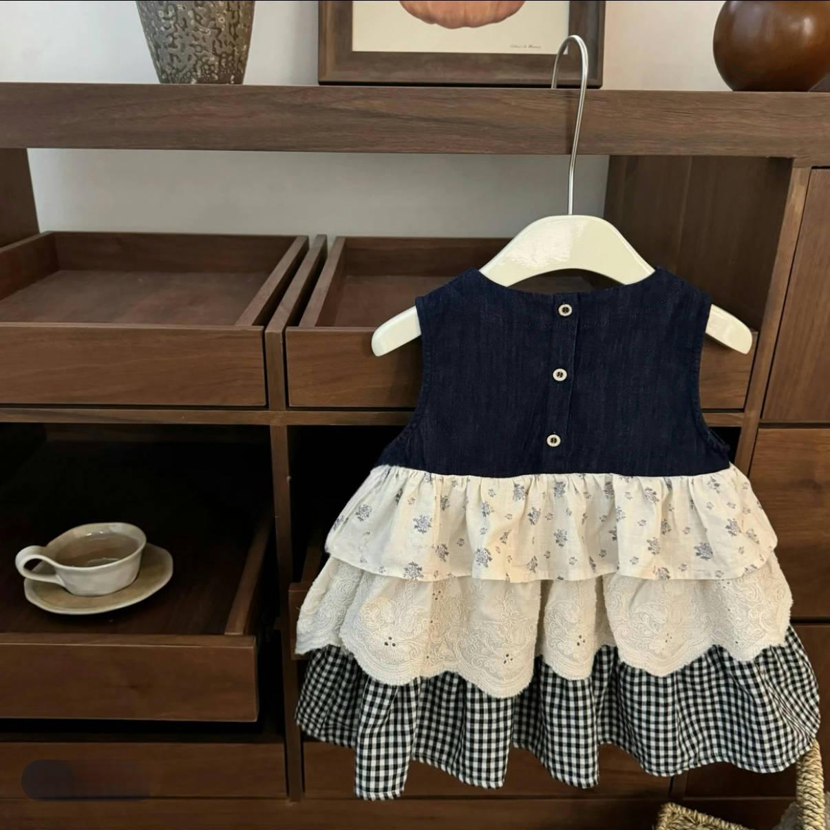 y1346 - Flora Patchwork Dress - Image 3