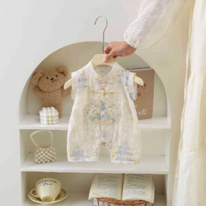 y1427 - Beige Lotus Ancient Pavilion Jumper - 图片 3