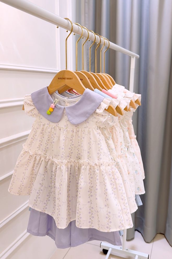 y1377 - Doll Collar Floral Set