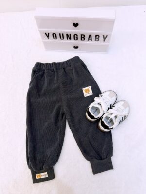 y1404 - Cute Bear Head Long Pant - 图片 4