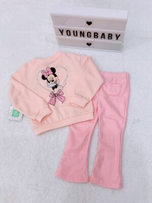 y1424 - Girl Fashion Cartoon Sweatshirt Set - Image 7