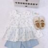y1377 - Doll Collar Floral Set - 图片 2