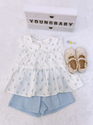 y1377 - Doll Collar Floral Set - 图片 2