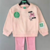 y1424 - Girl Fashion Cartoon Sweatshirt Set - Image 10