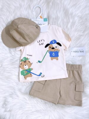 y1523 - Cute Animal With Cap Set