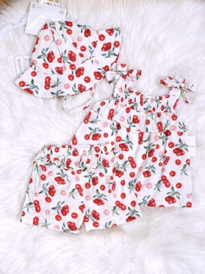 y1527 - Baby Girl With Hat Set - 图片 1