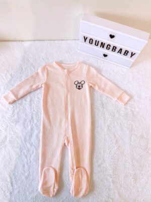 y1479 - Embroidery Cartoon Head Footed Jumper - 图片 3