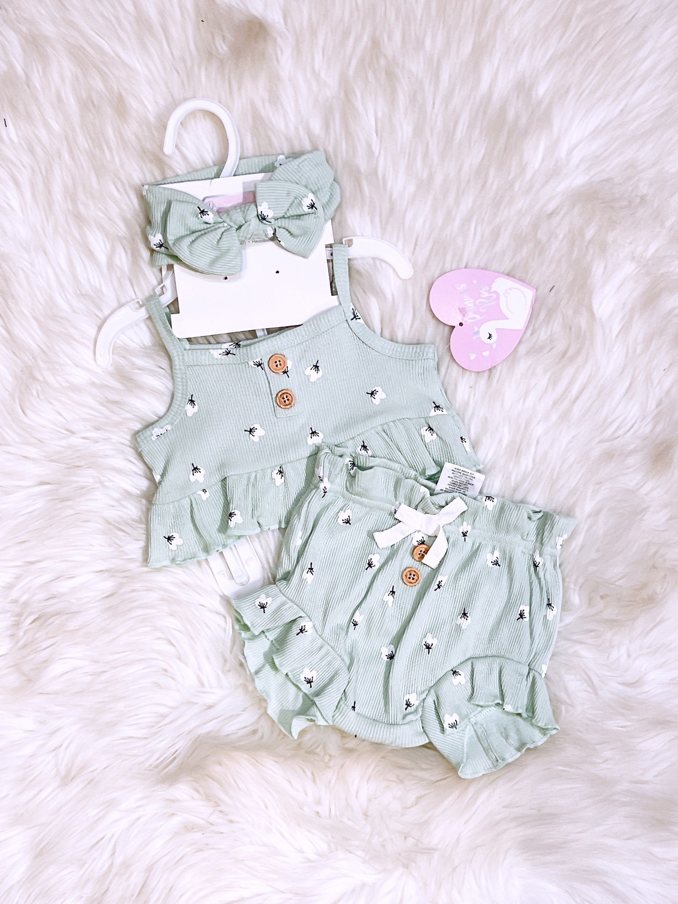 y1528 – Baby Girl Flower Fruit With Headband Set