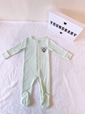 y1479 - Embroidery Cartoon Head Footed Jumper - 图片 4