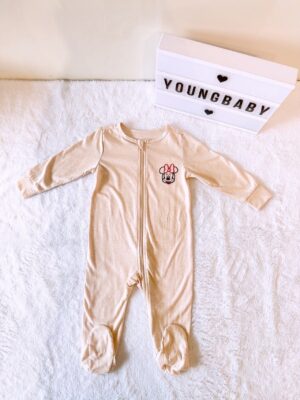 y1479 - Embroidery Cartoon Head Footed Jumper - 图片 6