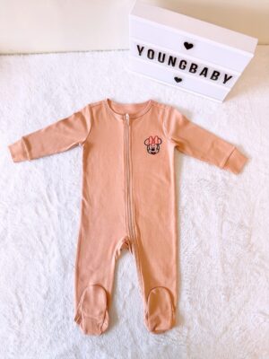 y1479 - Embroidery Cartoon Head Footed Jumper - 图片 7