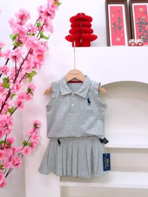 y1483 - Casual Sleeveless Pleated Skirt Set - 图片 18