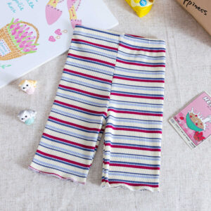 y1492 - Kitty Hug Bear Stripe Pants Set - Image 7