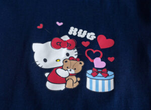 y1492 - Kitty Hug Bear Stripe Pants Set - Image 5