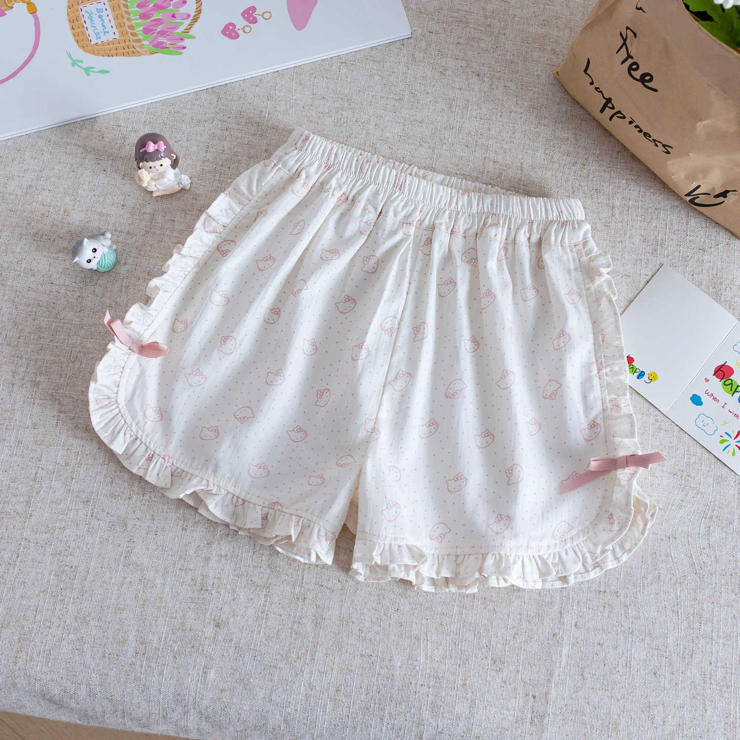 y1496 - Kitty Vest Short Pants Set - Image 8