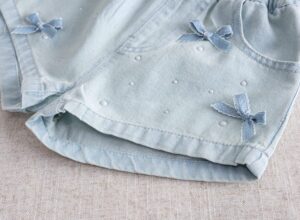 y1497 - Blue Ribbon Denim Short Pants - Image 6