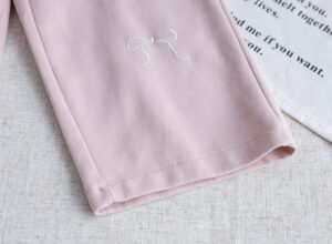 y1501 - Pink Ribbon Lace Long Pants - 图片 4