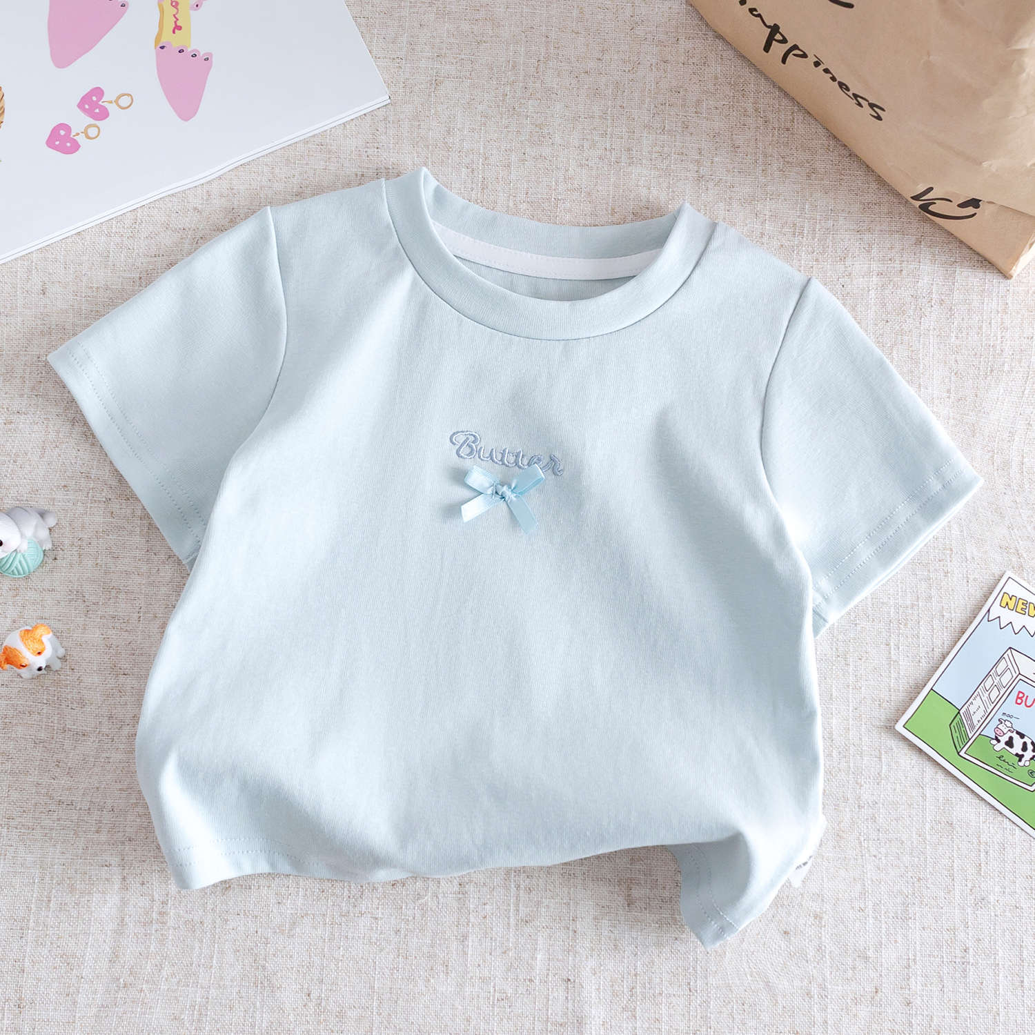y1502 - 3 Color Butter Ribbon Shirt - Image 4
