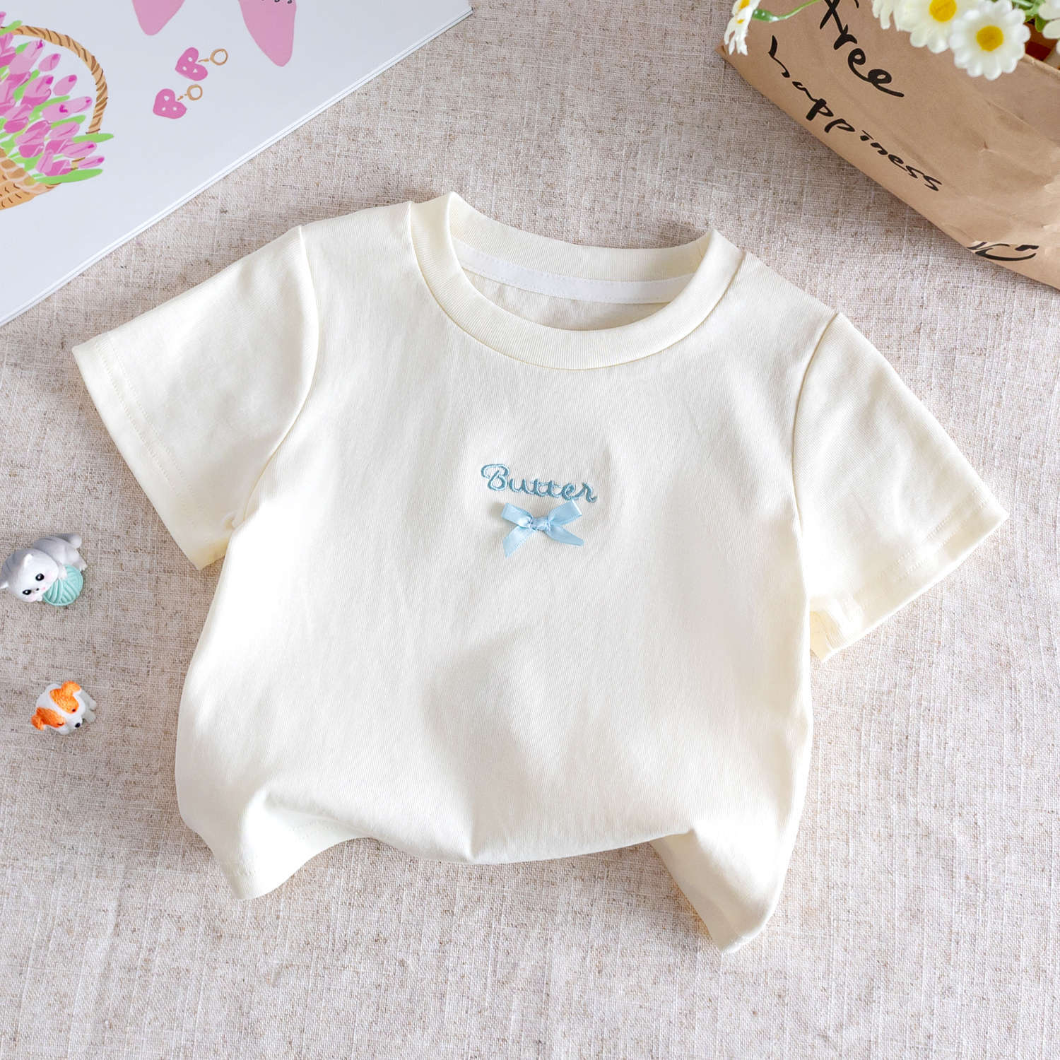 y1502 - 3 Color Butter Ribbon Shirt - Image 5