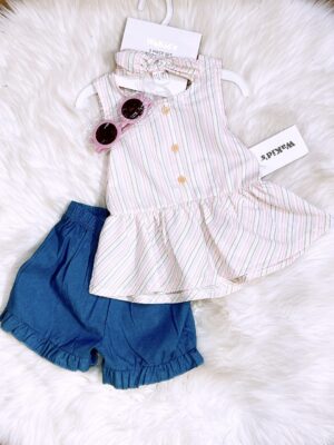 y1526 - Girl Headband And Sun Glasses 4 in1 Set - 图片 2