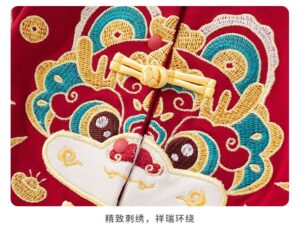 y1532 - CNY Baby Dragon Red Jumper - 图片 3
