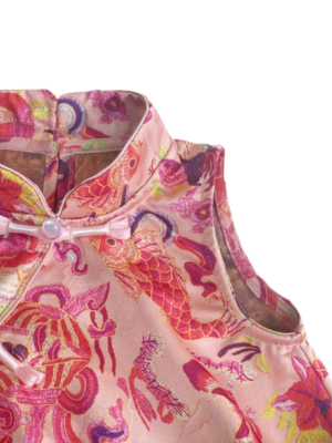 y1531 - CNY Lotus Koi Romper - 图片 5
