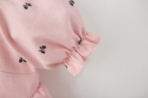 y1477 - Pink Ribbon Puff Dress - 图片 7