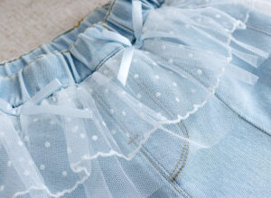 y1484 - 4 Color Ribbon Shirt Lace Short Pants Set - 图片 9