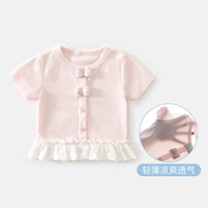 y1509 - 3 Color Plaid Ribbon Lace Shirt - 图片 4