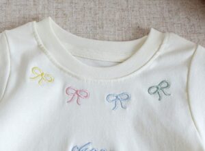 y1484 - 4 Color Ribbon Shirt Lace Short Pants Set - 图片 7