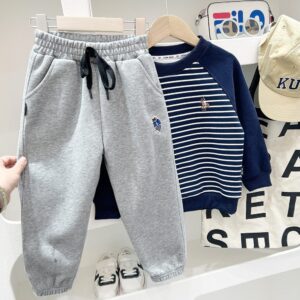 y1472 - Embroidery Panda Long Pants - 图片 4
