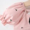 y1477 - Pink Ribbon Puff Dress - 图片 5