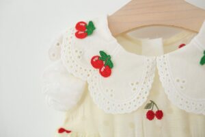 y1476 - Cherry Doll Collar Dress With Hat - 图片 4