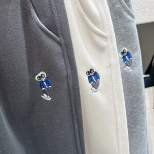 y1472 - Embroidery Panda Long Pants - 图片 6