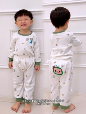 y1481 - Cute Cartoon Butt Pajamas Set - 图片 3