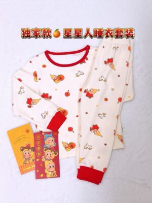 y1534 - CNY Twinkle Twinkle Sleepwear Pajamas - 图片 3